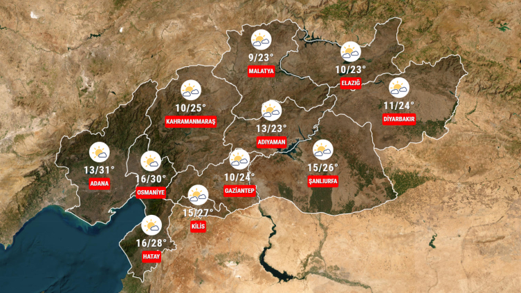 Deprem bölgesinde hava durumu